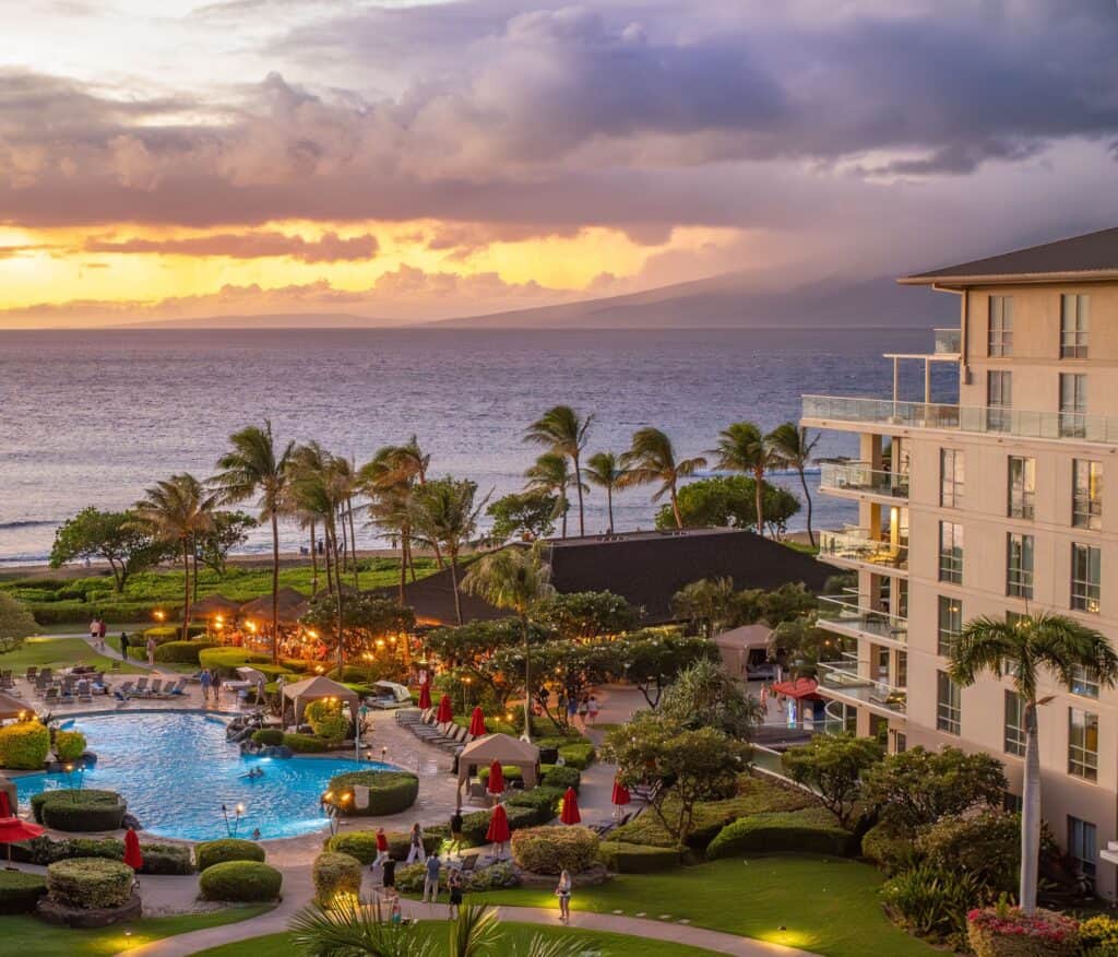 honua kai 719 pool at sunset 2