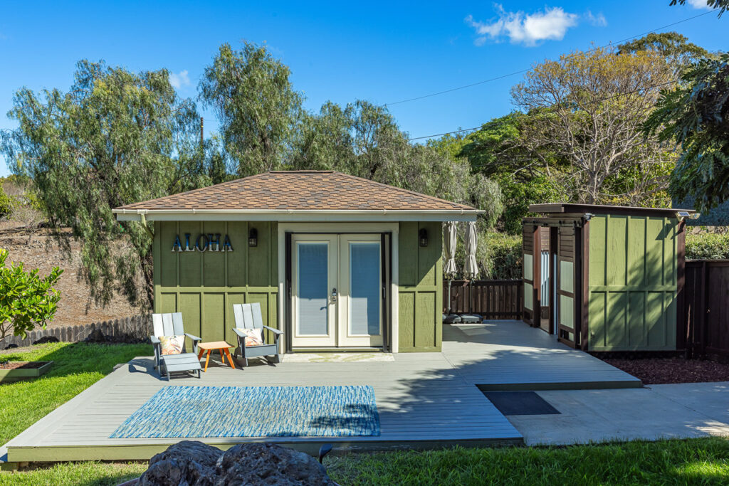 Kula home for sale with ocean views and multiple buildings